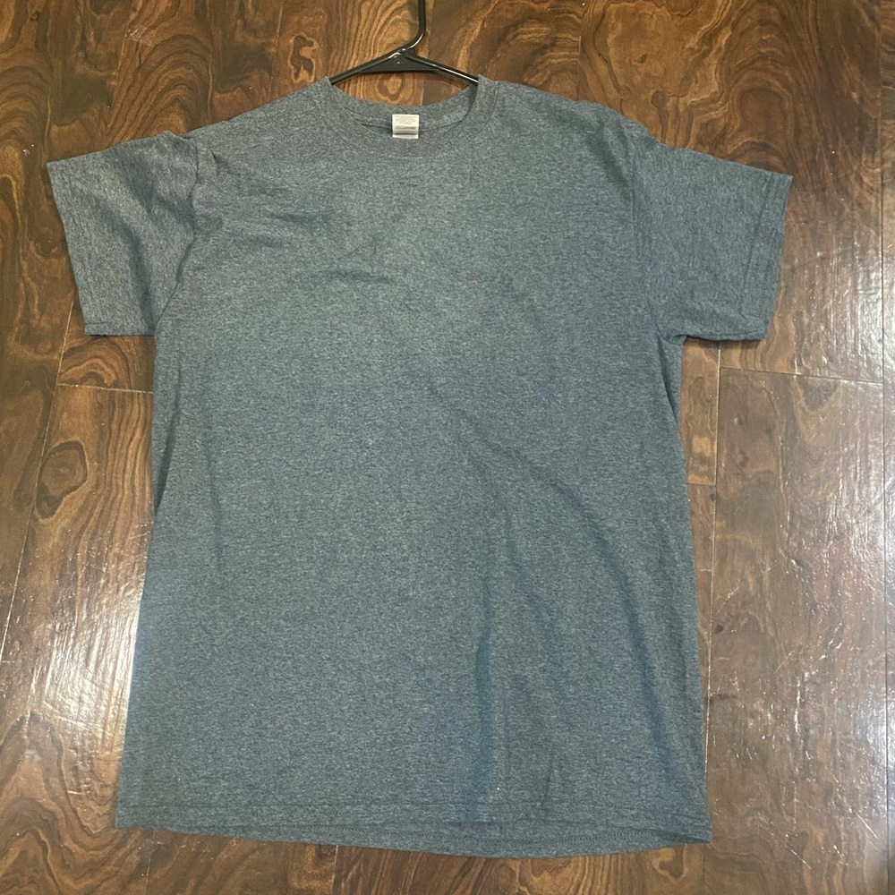 Gray Short Sleeve Tee Classic Crew Neck